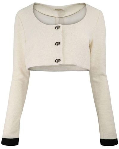 Alexis Vernazza Button-up Cropped Cardigan - Natural