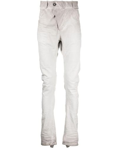 Boris Bidjan Saberi Drop-crotch Elastic-waist Jeans - Grey