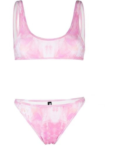 Reina Olga Ginny Tie Dye-print Bikini - Pink