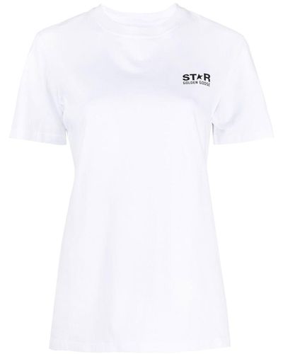 Golden Goose T-shirt à étoile imprimée - Blanc