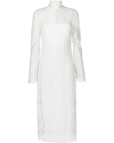 Galvan London Borghese Backless Dress - White