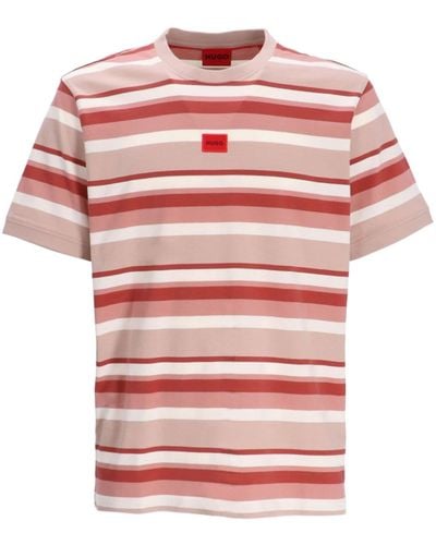 HUGO Diragolino_s Cotton T-shirt - Red