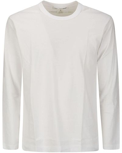 Comme des Garçons Crew-neck Jersey T-shirt - White