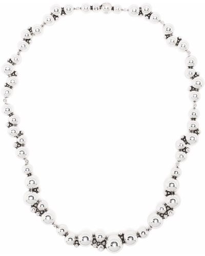 Georg Jensen Sterling Silver Moonlight Grapes Necklace - Metallic