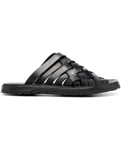 Officine Creative Chios 009 Leather Sandals - Black