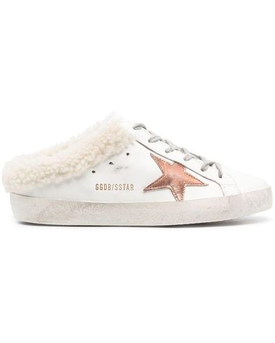 Golden Goose 'white Sabots Open Back Trainers'