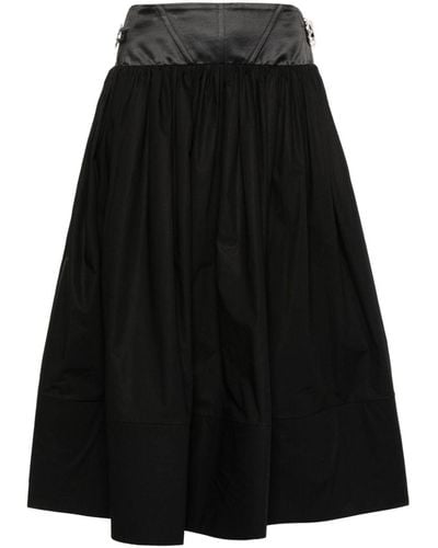 Chopova Lowena Foray Midi Skirt - Black