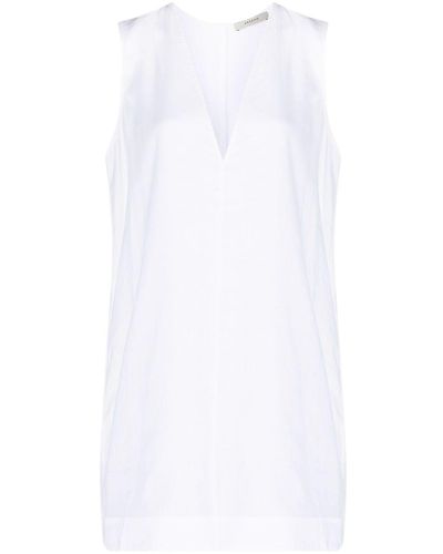 Asceno Derya Organic Linen Minidress - White
