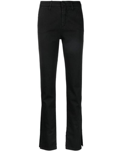 FEDERICA TOSI Side-slit Slim-fit Jeans - Black