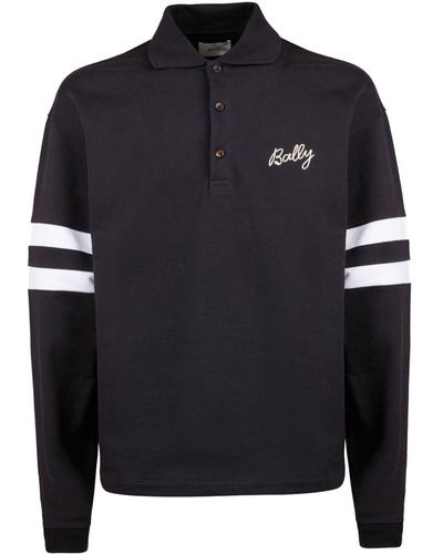 Bally Logo-embroidered Polo Shirt - Black