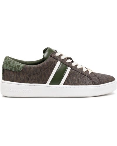 Michael Kors Irving Stripe-detail Sneakers - Brown