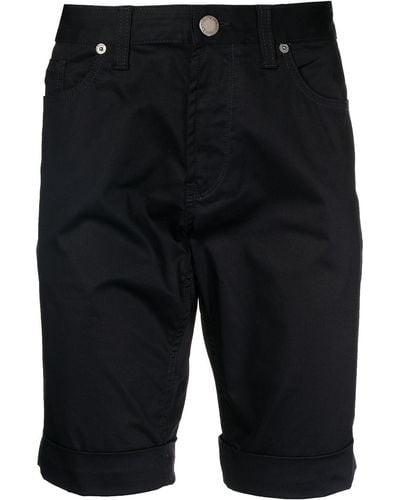 Emporio Armani Slim-cut Denim Shorts - Black