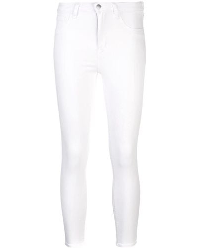 L'Agence Gekürzte Skinny-Jeans - Weiß