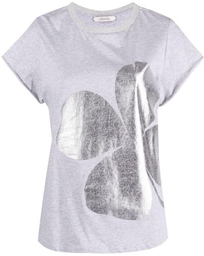 Dorothee Schumacher Clover-print Cotton T-shirt - White
