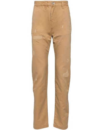 Private Stock The Edward Cotton Straight Trousers - Natural