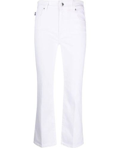 Love Moschino Jeans mit Logo-Print - Weiß