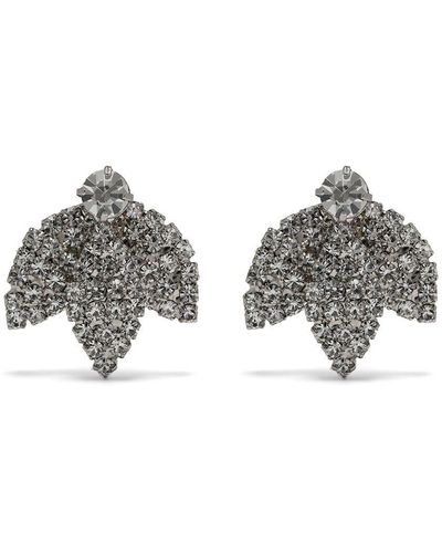 Jennifer Behr Ariana Crystal-embellished Earrings - Metallic