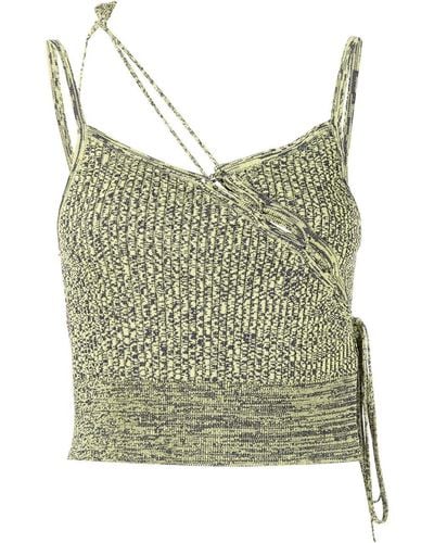 Christopher Esber Lace-tie Camisole - Green