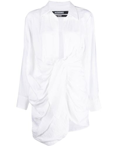 Jacquemus La Robe Bahia Hemdkleid - Weiß