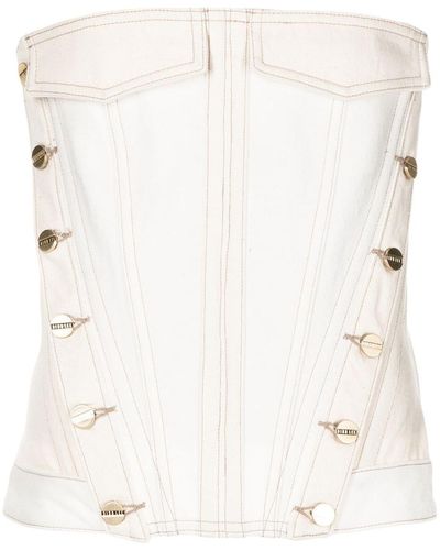 Dion Lee Inverse Utility Corset Top - White