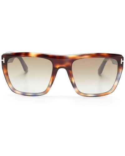 Tom Ford Alberto D-frame Sunglasses - Brown