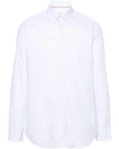 Tintoria Mattei 954 Striped Cotton Shirt - White
