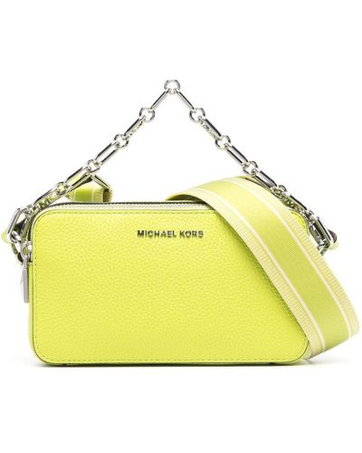 MICHAEL Michael Kors Logo-plaque Leather Crossbody Bag - Yellow