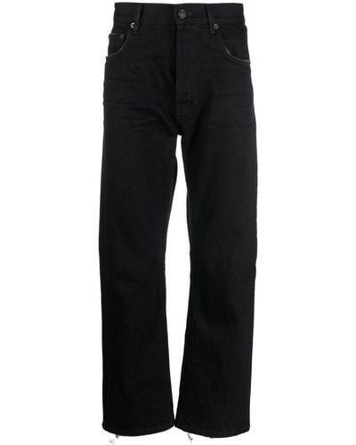 Balenciaga Raw-cut Slim-fit Jeans - Black