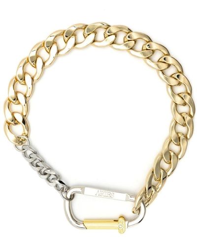 Aries Breite Column Halskette mit Karabinerverschluss - Mettallic