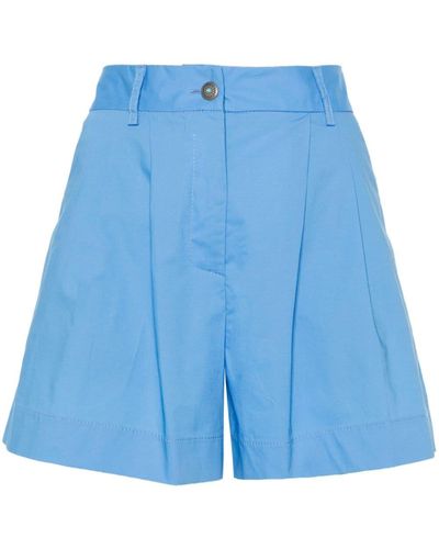..,merci Principe Poplin Mini Shorts - Blue