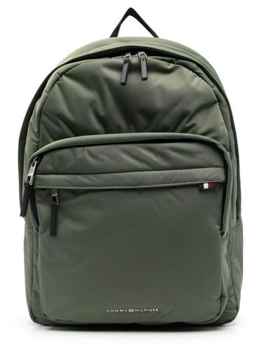 Tommy Hilfiger Logo-lettering Backpack - Green
