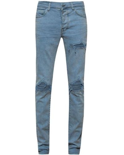 Amiri MX1 Jeans mit Mesh-Verzierung - Blau
