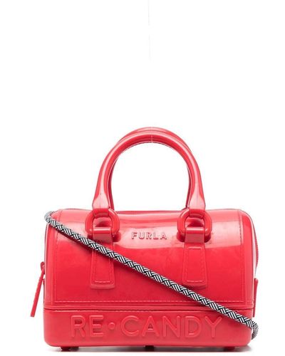 Furla 're-candy' Embossed-logo Bag - Red