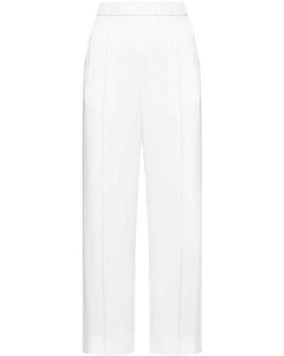 Jil Sander Pressed-crease Straight-leg Pants - White