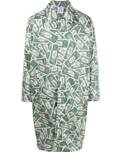 Vetements Million Dollar Single-breasted Coat - Green