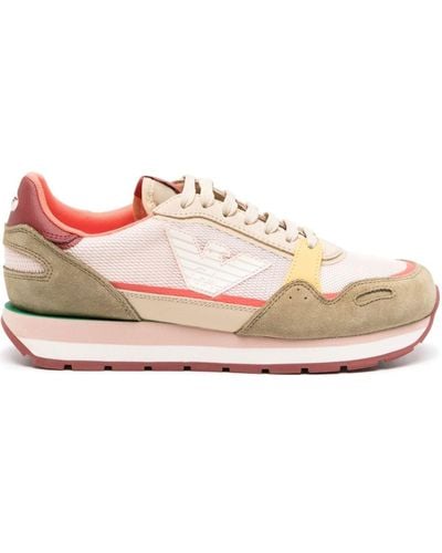 Emporio Armani Sneakers aus Wildleder - Pink