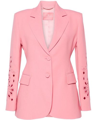 Ermanno Scervino Cut-out Single-breasted Blazer - Pink