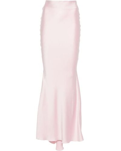 ANDAMANE Nemesia Crepe Maxi Skirt - Pink