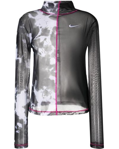 Nike コントラストトリム Tシャツ - ブラック