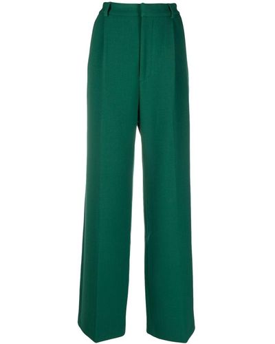Plan C Palazzo Suit Trousers - Green