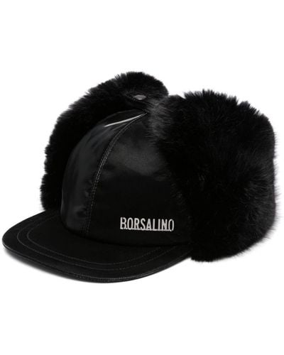 Borsalino ロゴ キャップ - ブラック