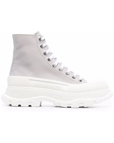 Alexander McQueen Tread Slick High-top Sneakers - Gray