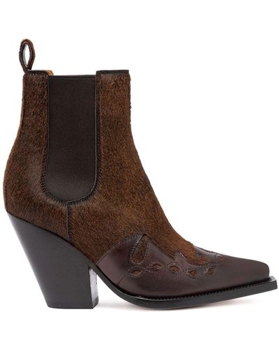 Buttero 90mm Leather Boots - Brown