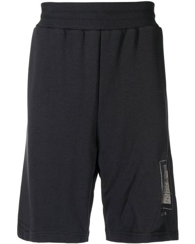 A_COLD_WALL* Foil Grid Track Shorts - Black