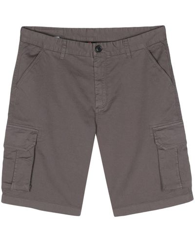 Sun 68 Mid-rise Twill Cargo Shorts - Grey