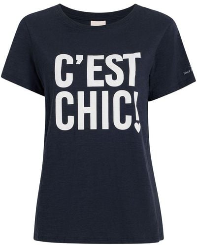 Cinq À Sept T-shirt C'Est Chic - Blu