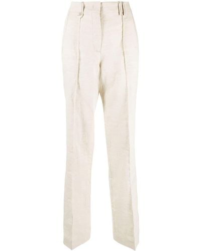 Jacquemus High-waisted Tailored Pants - Natural