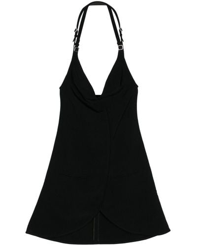 Courreges Ellipse Mini Dress - Black