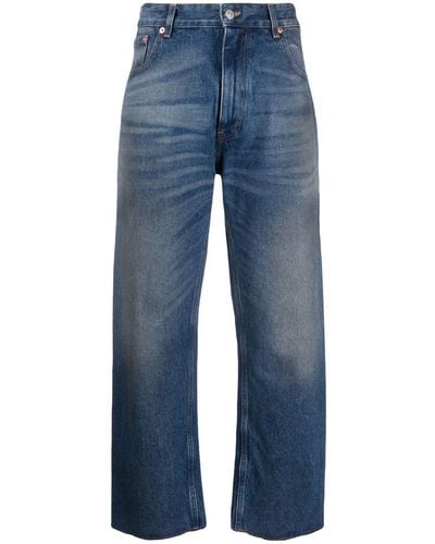 MM6 by Maison Martin Margiela Mid-rise Straight-leg Jeans - Blue