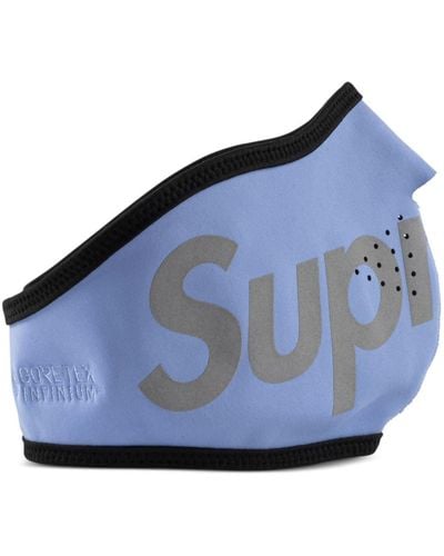 Supreme Logo Windstopper Face Mask - Blue